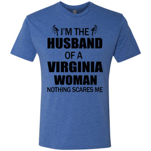 I'm The Husband Of A Virginia Woman T-Shirt - T-shirt Teezalo