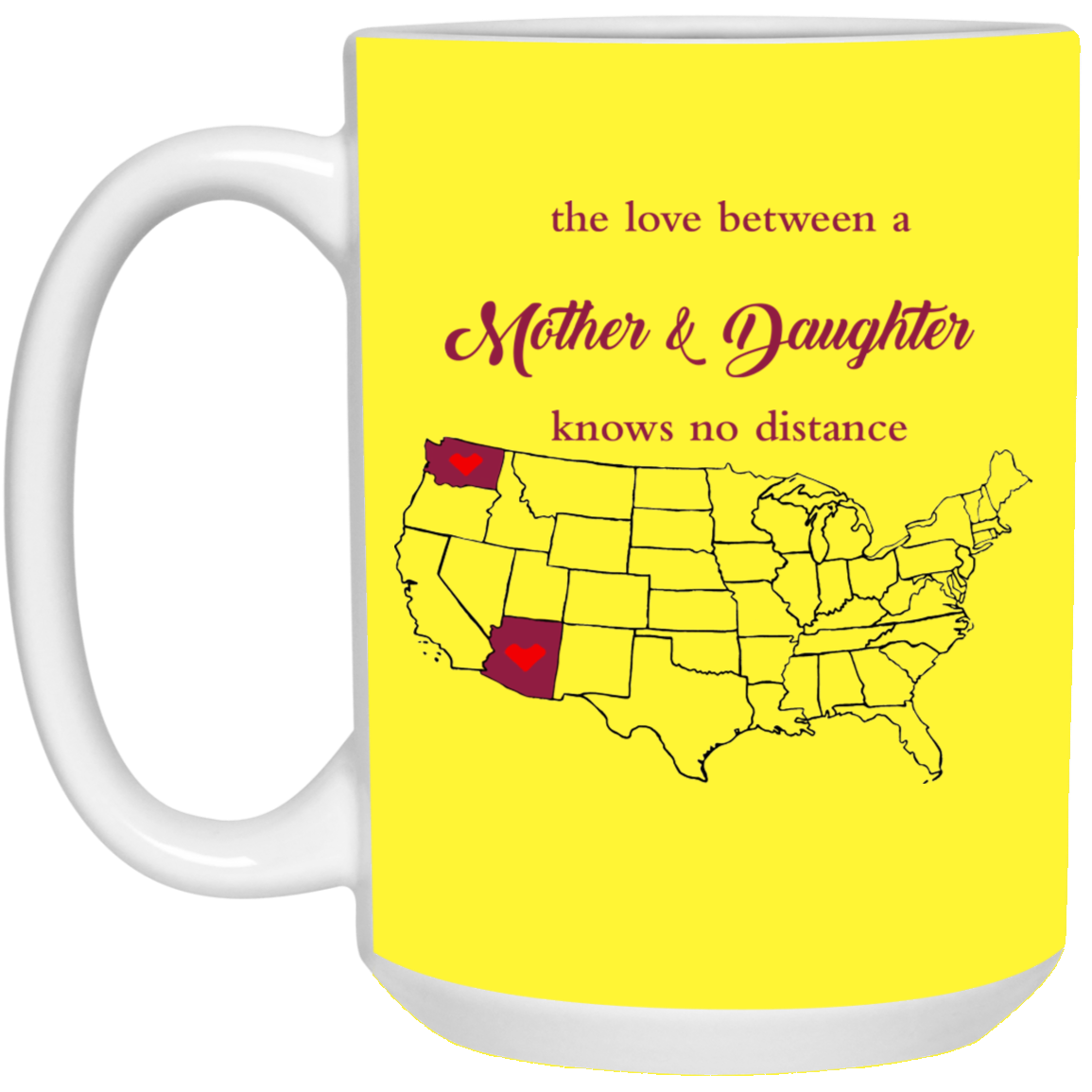 Washington Arizona Love A Mother And Daughter Mug - Mug Teezalo
