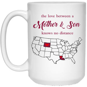 Wyoming Louisiana The Love Between Mother And Son Mug - Mug Teezalo