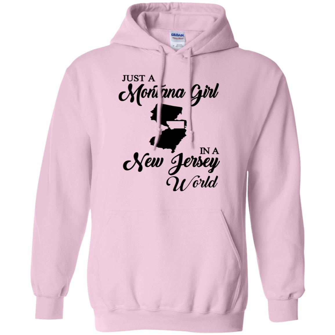 Just A Montana Girl In A New Jersey World T-Shirt - T-shirt Teezalo