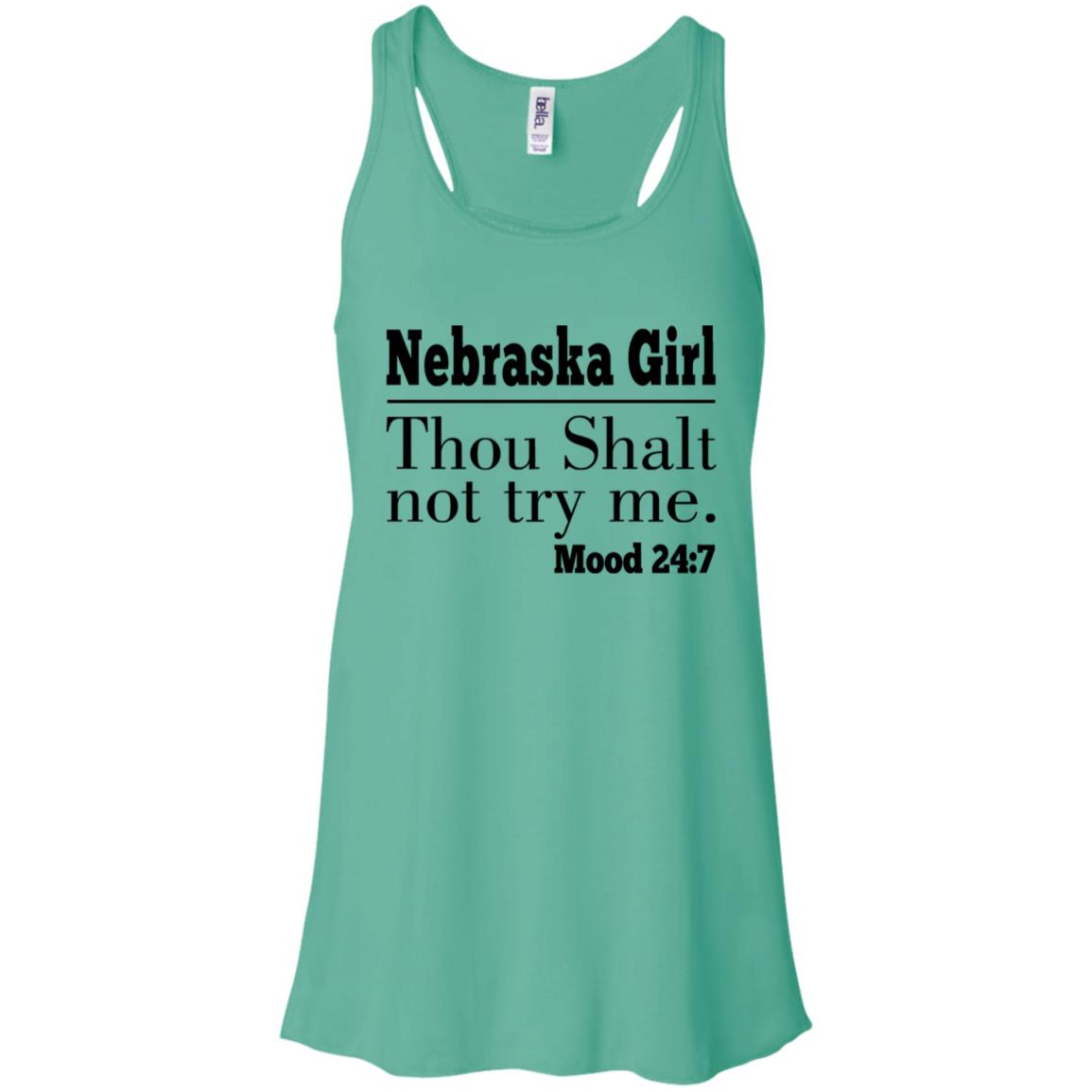 Nebraska Girl Thou Shalt Not Try Me T-Shirt - T-shirt Teezalo