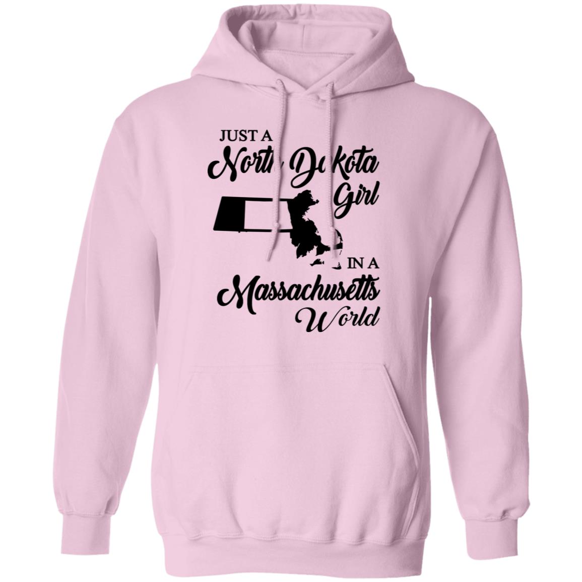 Just A North Dakota Girl In A Massachusetts World T Shirt - T-shirt Teezalo
