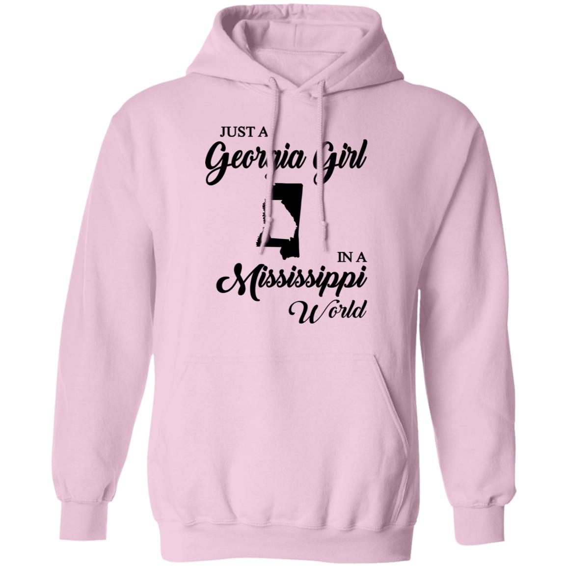 Just A Georgia Girl In A Mississippi World T-Shirt - T-Shirt Teezalo
