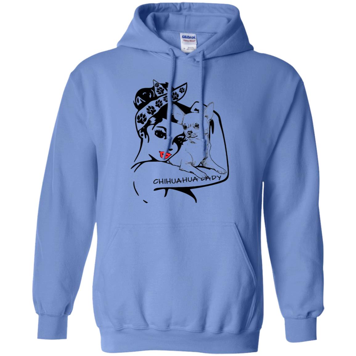 Chihuahua Lady Hoodie - Hoodie Teezalo