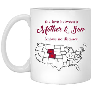 Colorado Wyoming The Love Between Mother And Son Mug - Mug Teezalo