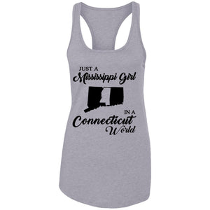 Just A Mississippi Girl In A Connecticut World T-Shirt - T-shirt Teezalo