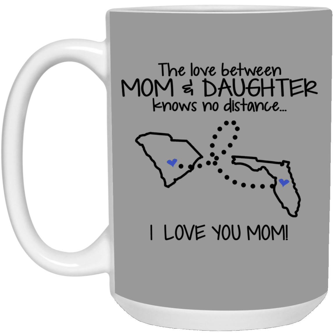 Florida South Carolina The Love Between Mom And Daughter Mug - Mug Teezalo