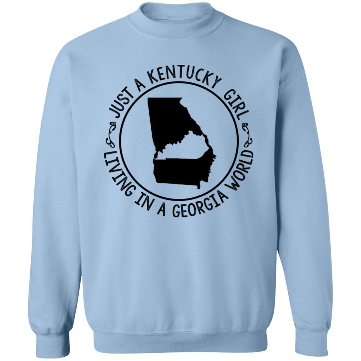 Kentucky Girl Living In Georgia World T-Shirt - T-shirt Teezalo