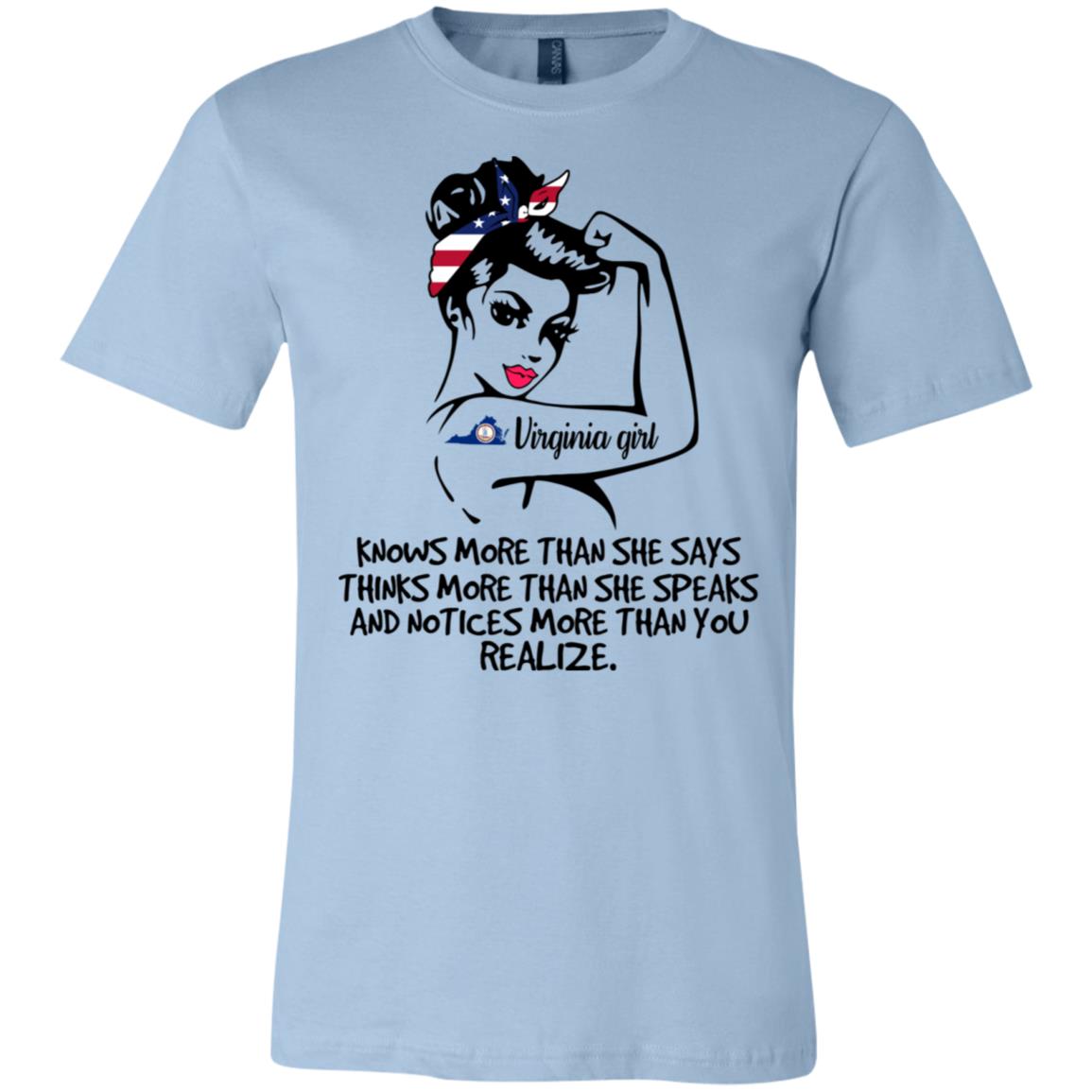 Virginia Girl Knows More Than She Says Hoodie - Hoodie Teezalo