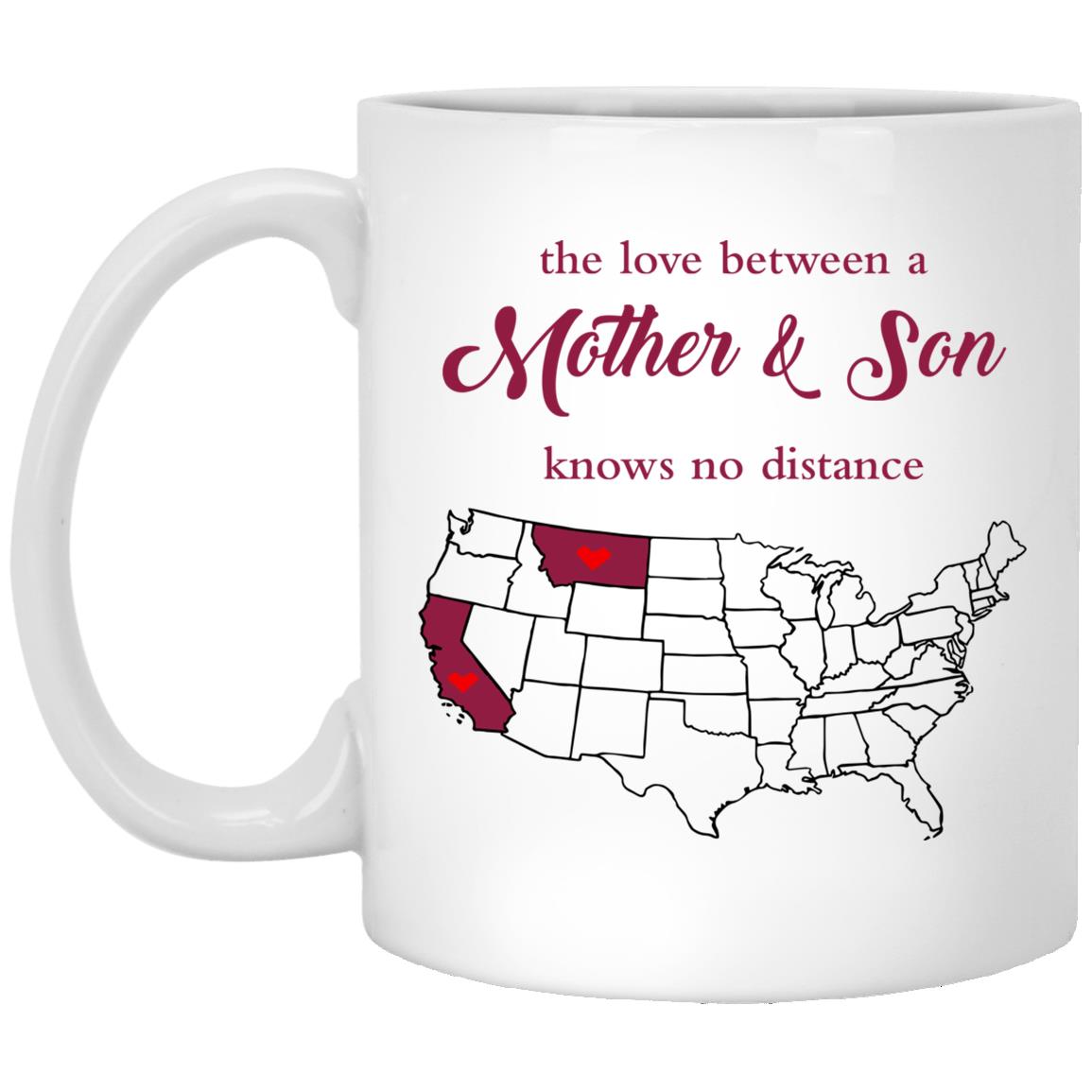 Montana California The Love Between Mother And Son Mug - Mug Teezalo