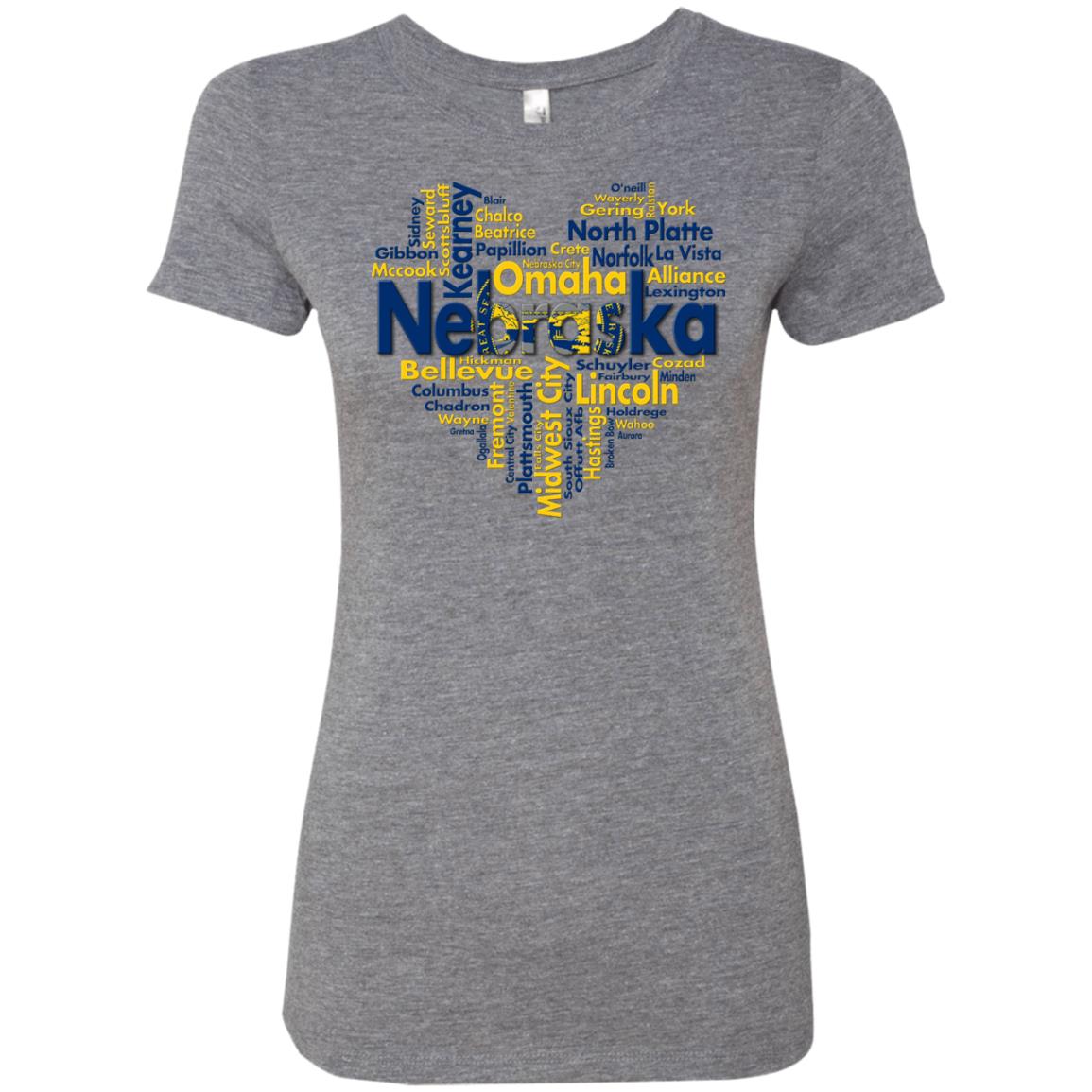 Nebraska Heart City T-Shirt - T-shirt Teezalo