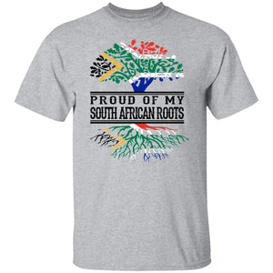 Proud Of My South African Roots T-Shirt - T-shirt Teezalo