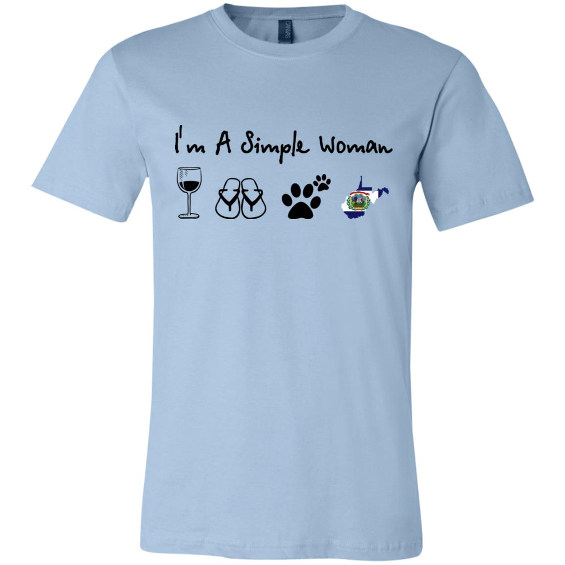 West Virginia I'm Just A Simple Woman Hoodie - Hoodie Teezalo