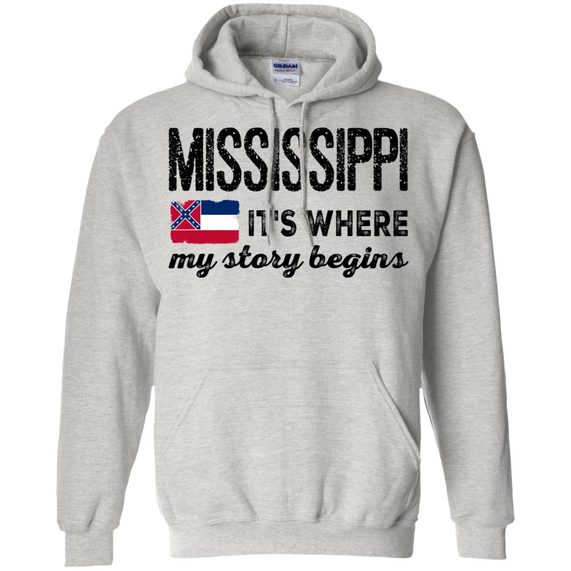 Mississippi Where My Story Begins T-shirt - T-shirt Teezalo