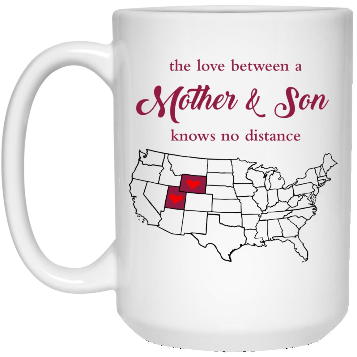 Wyoming Utah The Love Between Mother And Son Mug - Mug Teezalo