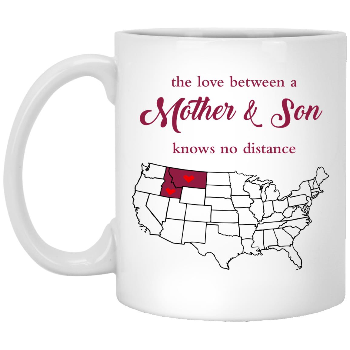 Montana Idaho The Love Between Mother And Son Mug - Mug Teezalo