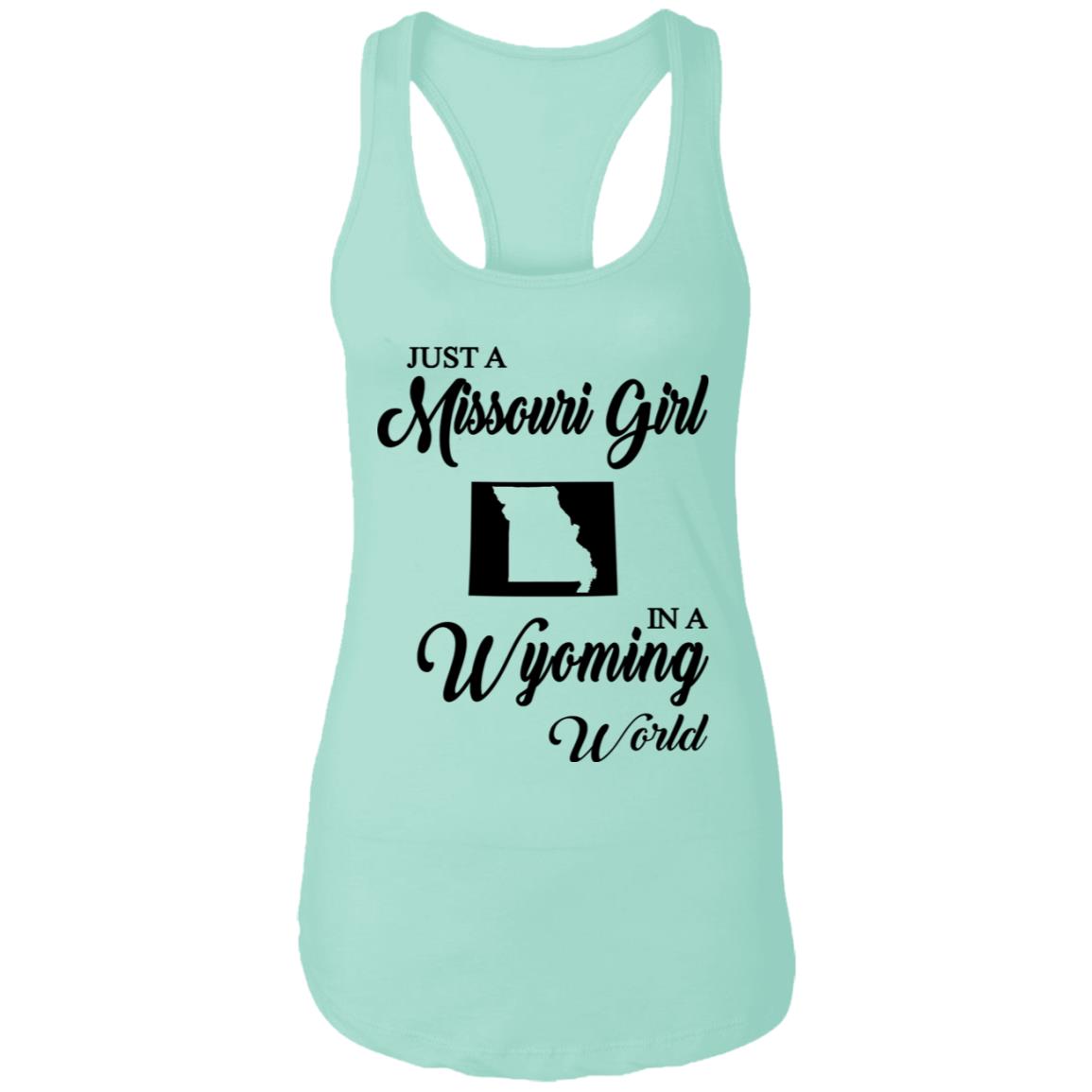 Just A Missouri Girl In A Wyoming World T-Shirt - T-shirt Teezalo
