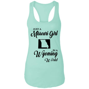 Just A Missouri Girl In A Wyoming World T-Shirt - T-shirt Teezalo