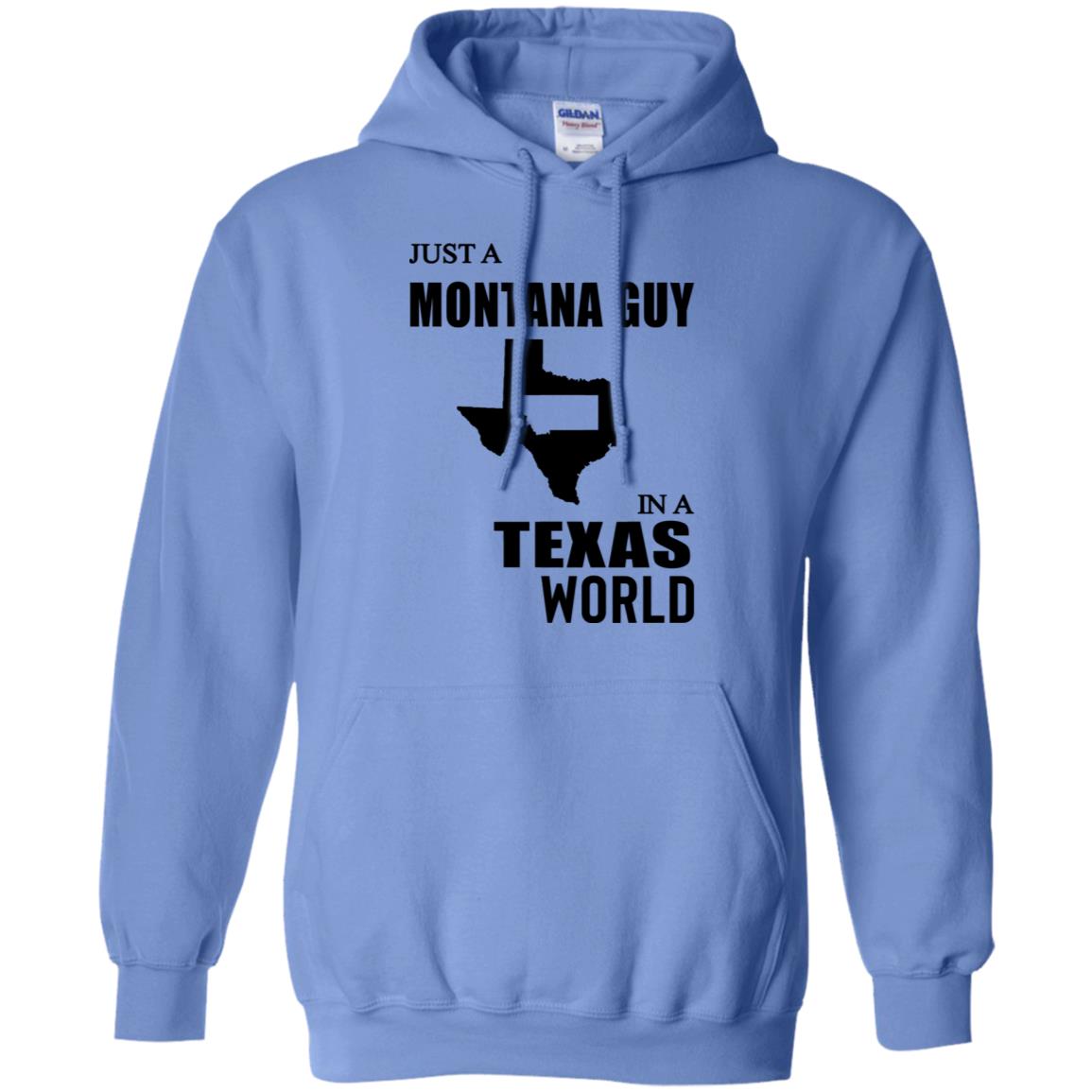 Just A Montana Guy In A Texas World T-Shirt - T-shirt Teezalo