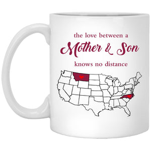 Montana North Carolina	 The Love Between Mother And Son Mug - Mug Teezalo