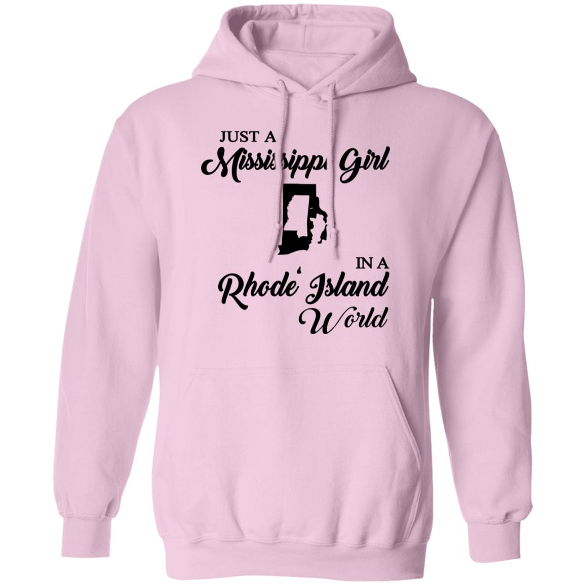 Just A Mississippi Girl In A Rhode Island World T-Shirt - T-shirt Teezalo