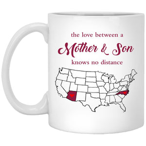 Arizona North Carolina The Love Between Mother And Son Mug - Mug Teezalo