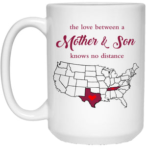 Tennessee Texas The Love Between Mother And Son Mug - Mug Teezalo