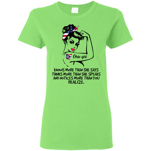 Ohio Girl Knows More Than She Says T-Shirt - T-shirt Teezalo
