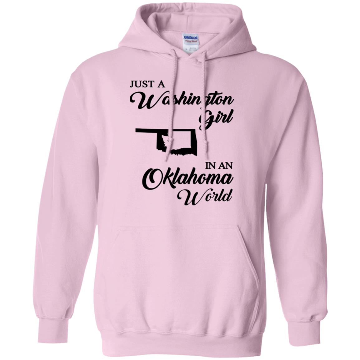 Just A Washington Girl In An Oklahoma World T-Shirt - T-shirt Teezalo