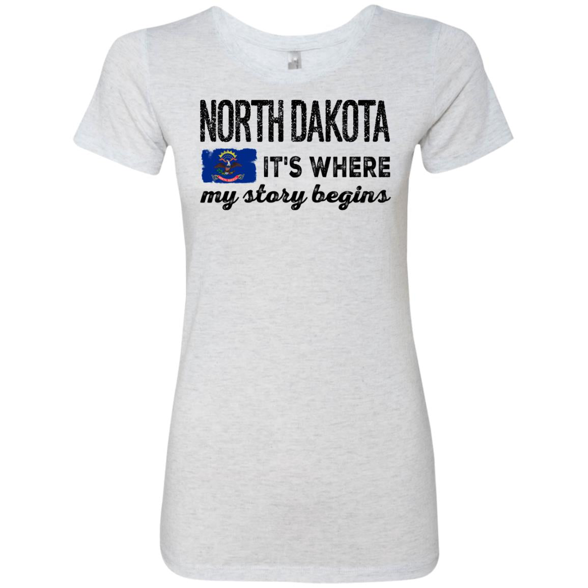 North Dakota Where My Story Begins Hoodie - Hoodie Teezalo