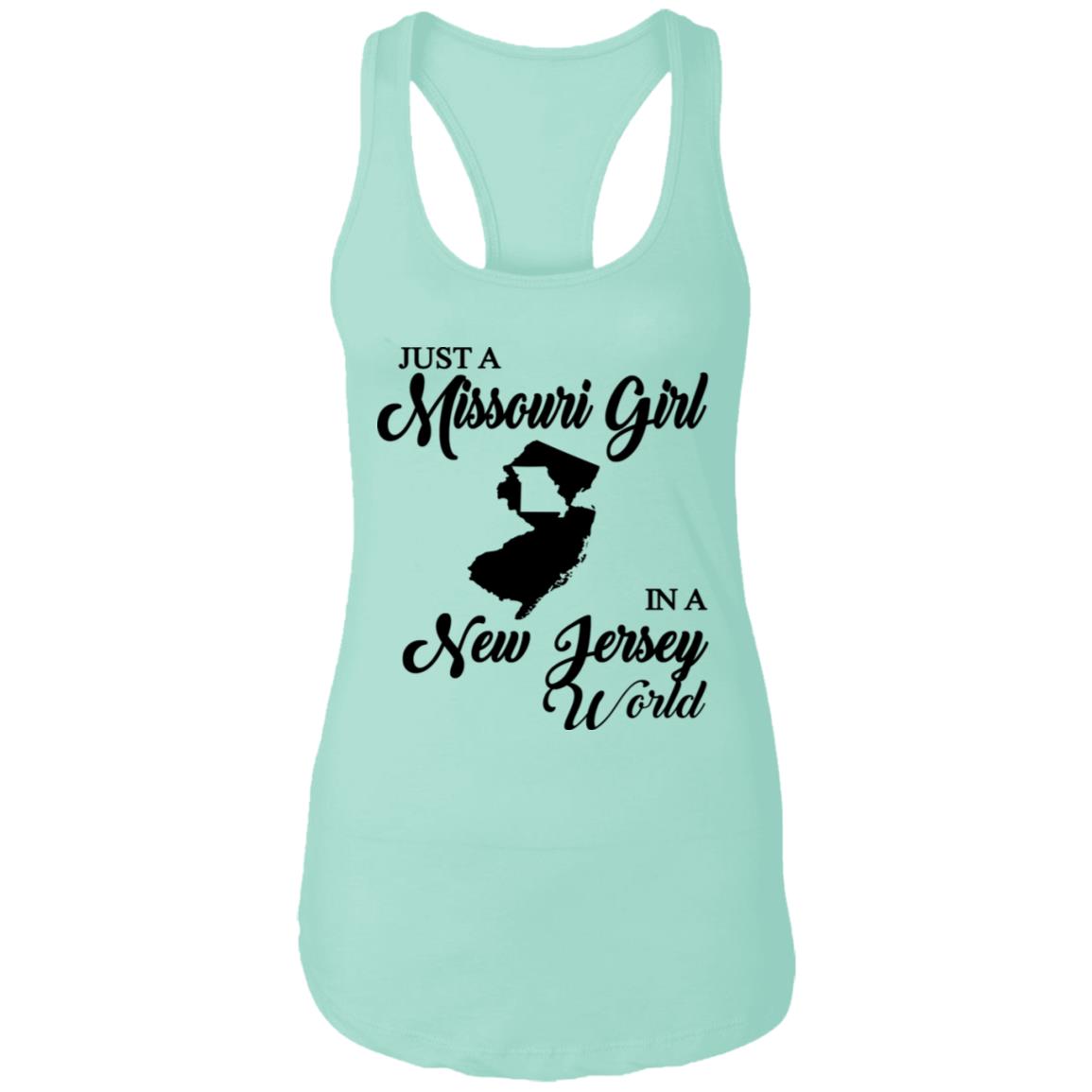 Just A Missouri Girl In A New Jersey World T-Shirt - T-shirt Teezalo