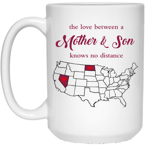 North Dakota Nevada The Love Between Mother And Son Mug - Mug Teezalo