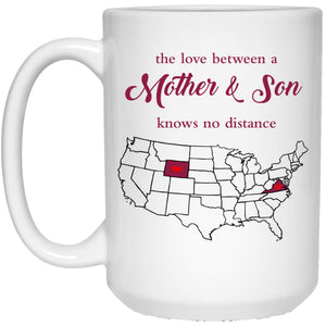 Virginia Wyoming The Love Between Mother And Son Mug - Mug Teezalo