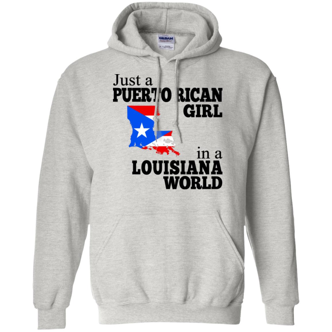 Just A Puerto Rican Girl In A Louisiana World T Shirt - T-shirt Teezalo