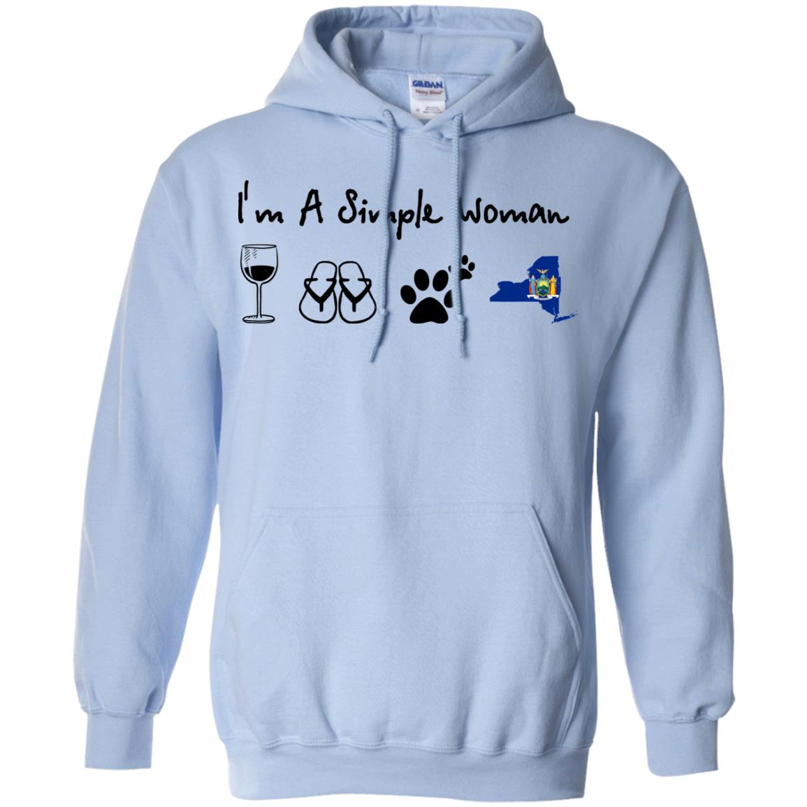 I Am A Simple New York Girl Hoodie - Hoodie Teezalo