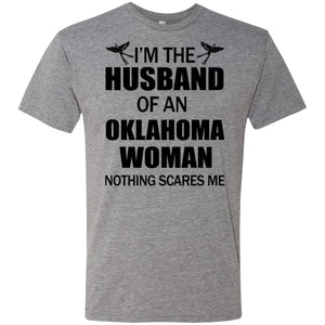 I'm The Husband Of An Oklahoma Woman T Shirt - T-shirt Teezalo
