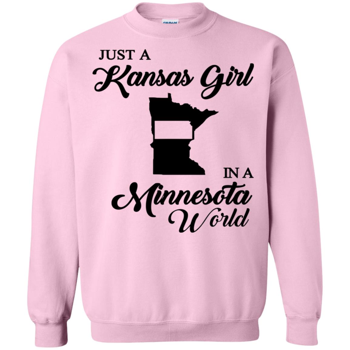 Just A Kansas Girl In A Minesota World T- Shirt - T-shirt Teezalo