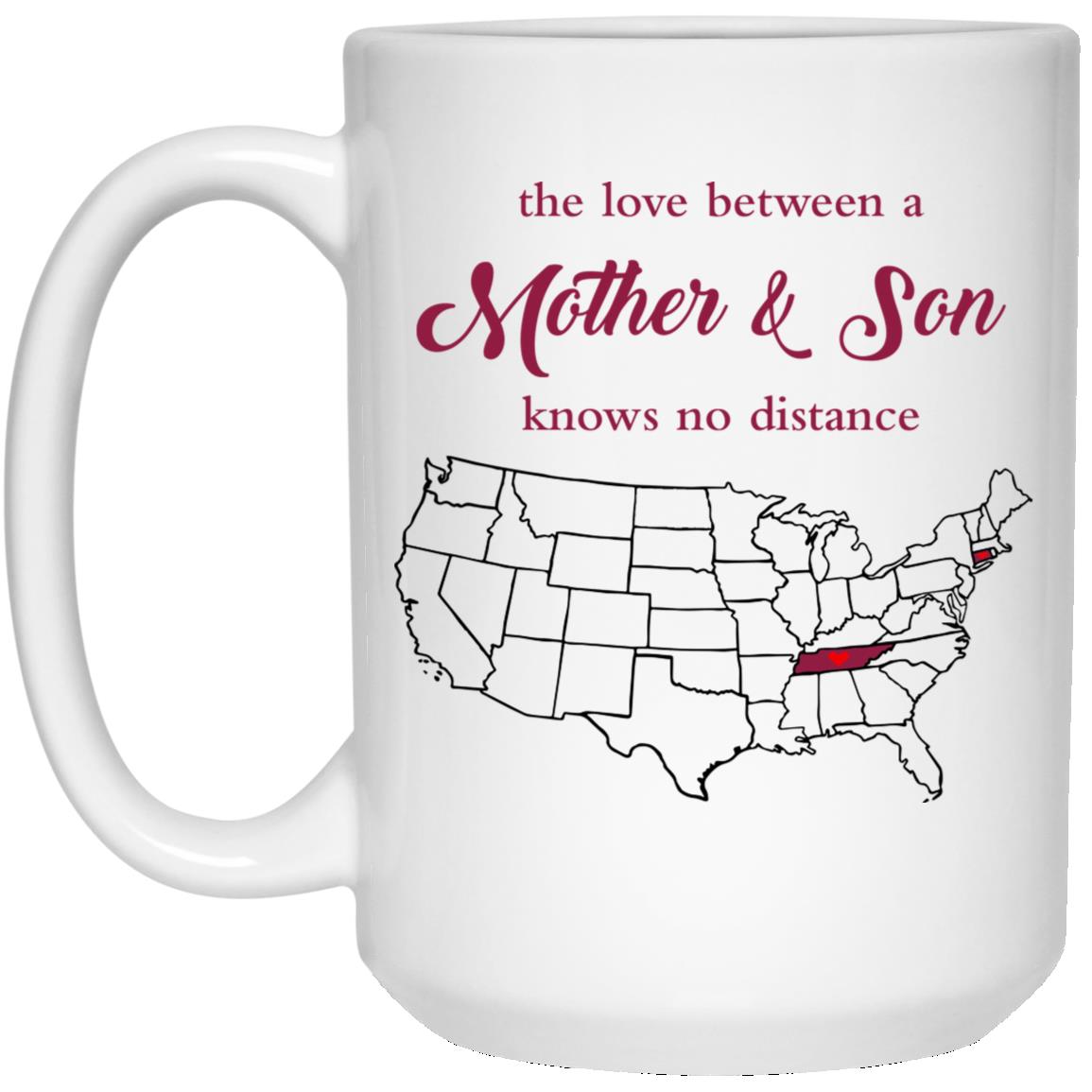 Tennessee Connecticut The Love Between Mother And Son Mug - Mug Teezalo