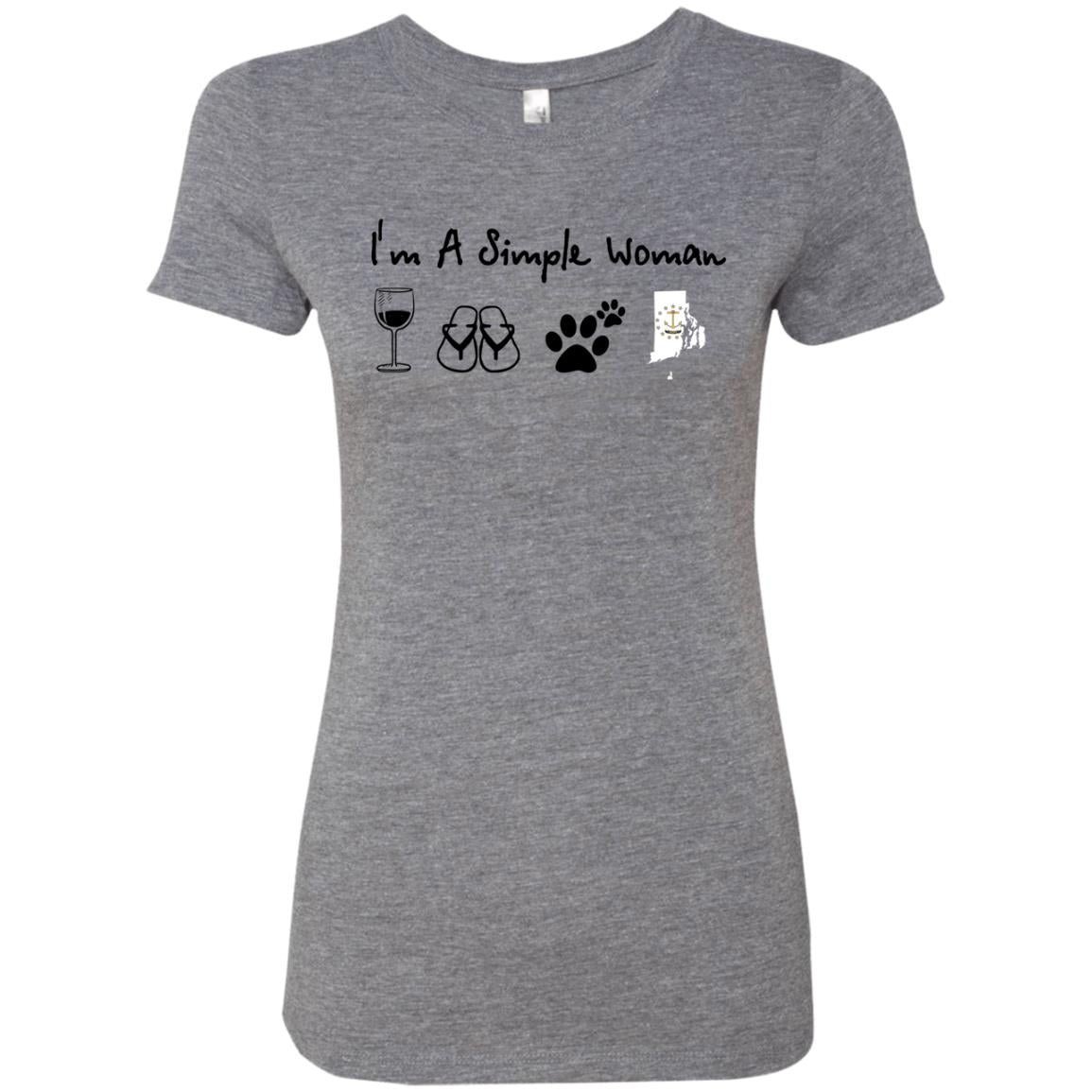 Rhode Island I'm Just A Simple Woman Hoodie - Hoodie Teezalo