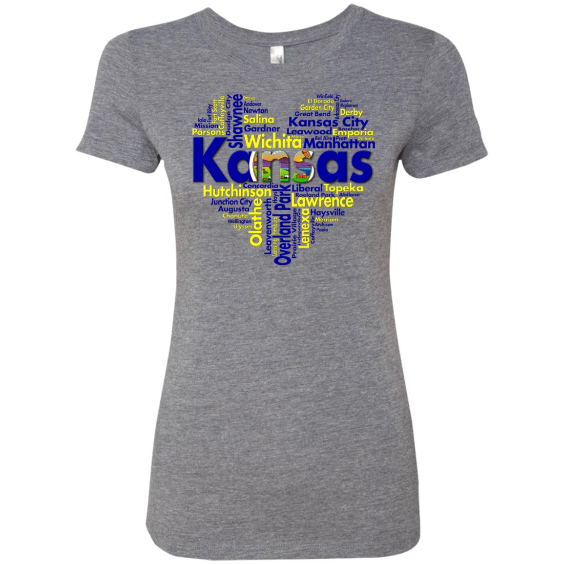 Kansas City Heart T Shirt - T-shirt Teezalo
