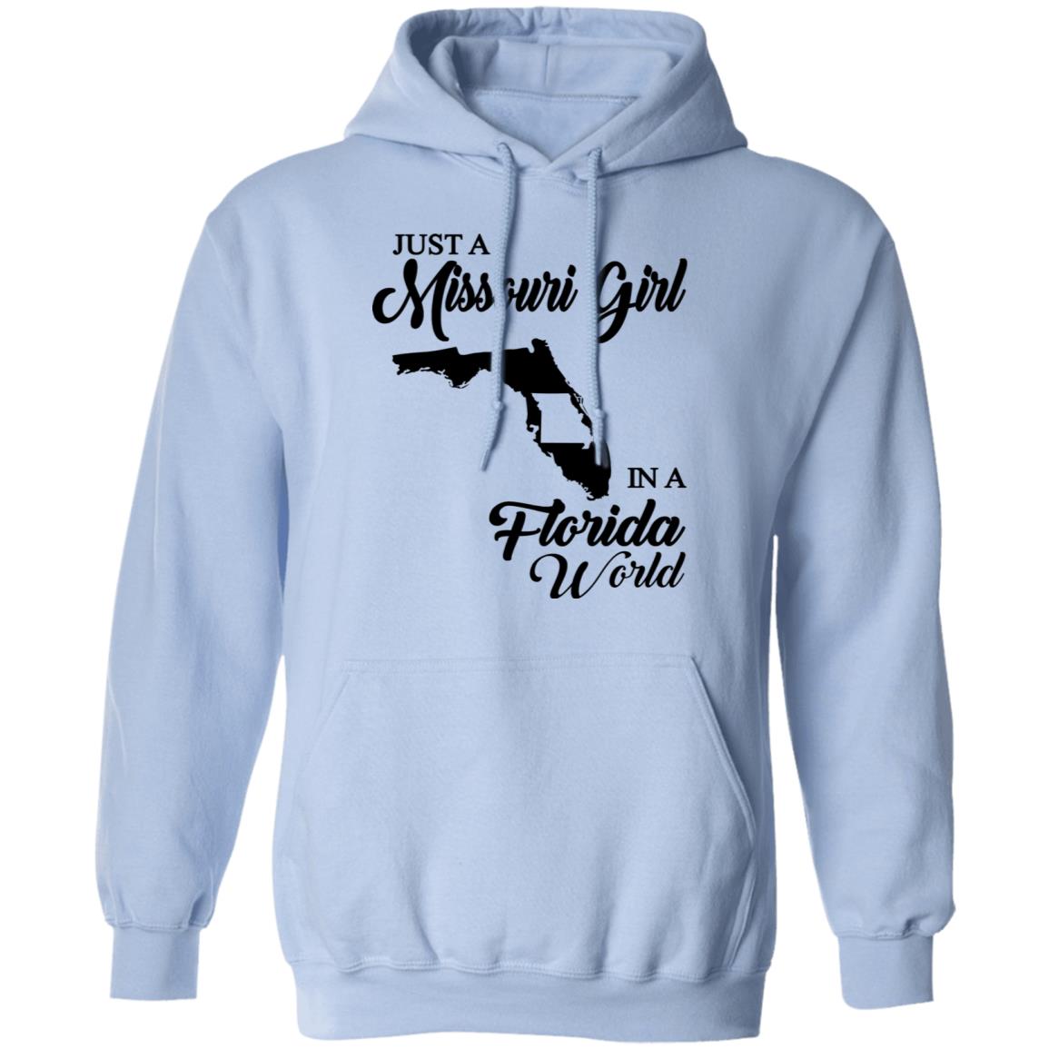 Just A Missouri Girl In A Florida World T Shirt - T-shirt Teezalo