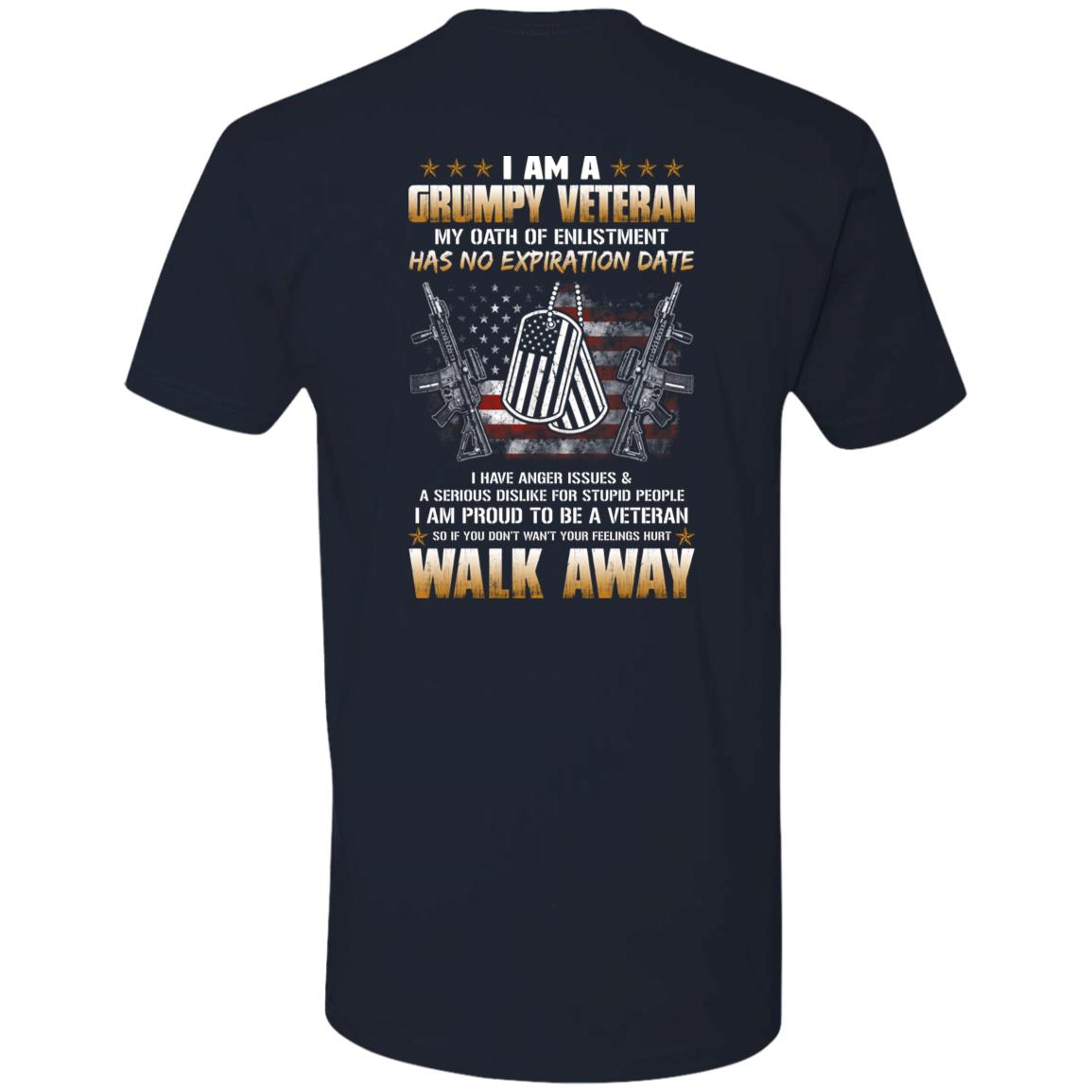 I'm A Grumpy Veteran T-shirt, My Oath Has No Expiration Date - T-shirt Veteran Teezalo