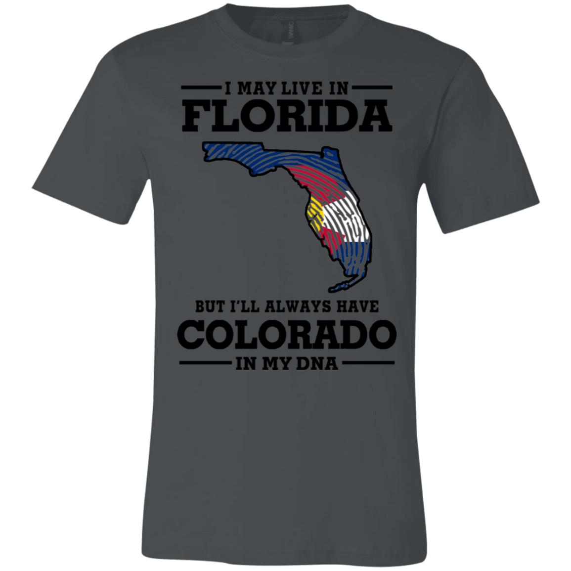Live In Florida Colorado In My Dna T-Shirt - T-shirt Teezalo