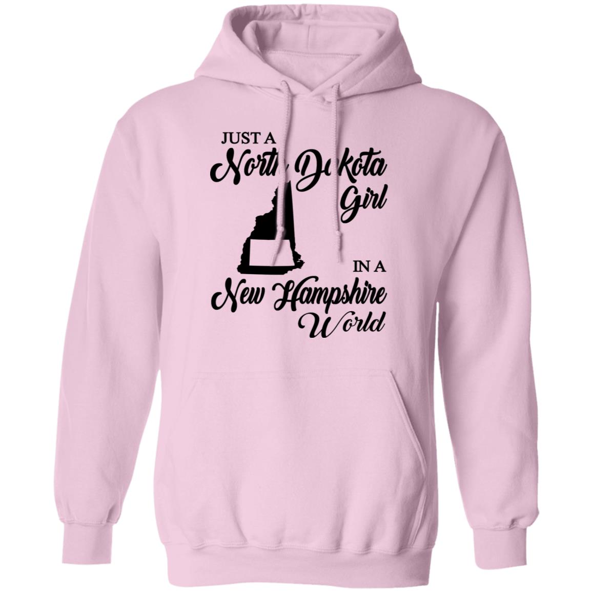 Just A North Dakota Girl In A New Hampshire World T Shirt - T-shirt Teezalo