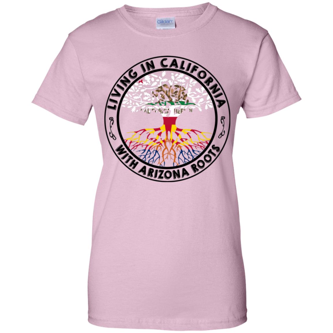 Living In California With Arizona Roots T Shirt - T-shirt Teezalo