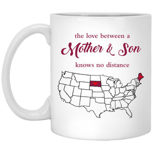 Maine South Dakota The Love Between Mother And Son Mug - Mug Teezalo