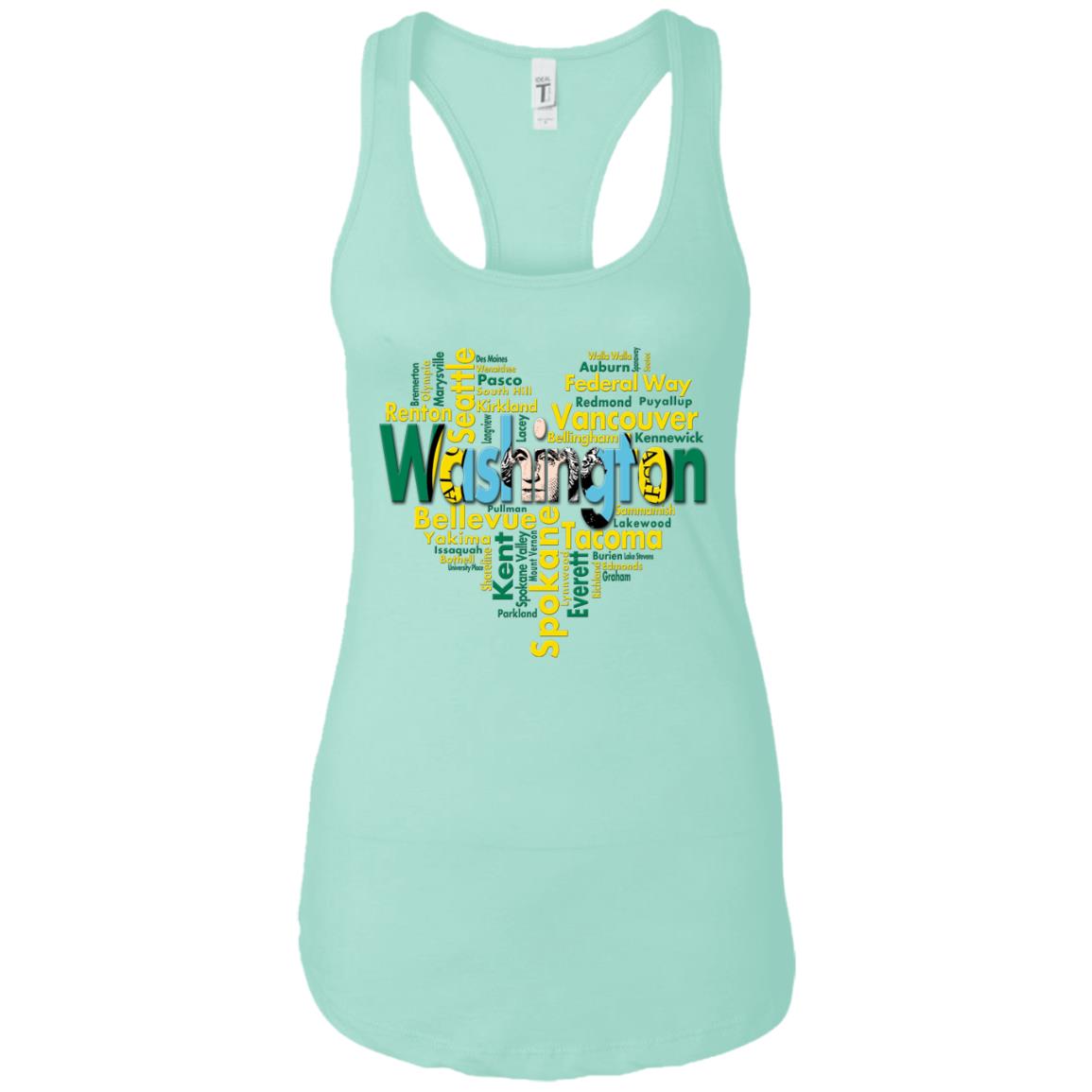 Washington City Heart T-Shirt - T-shirt Teezalo