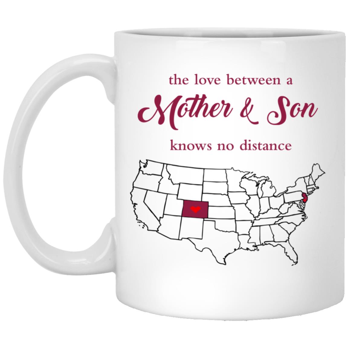 New Jersey Colorado The Love Between Mother And Son Mug - Mug Teezalo
