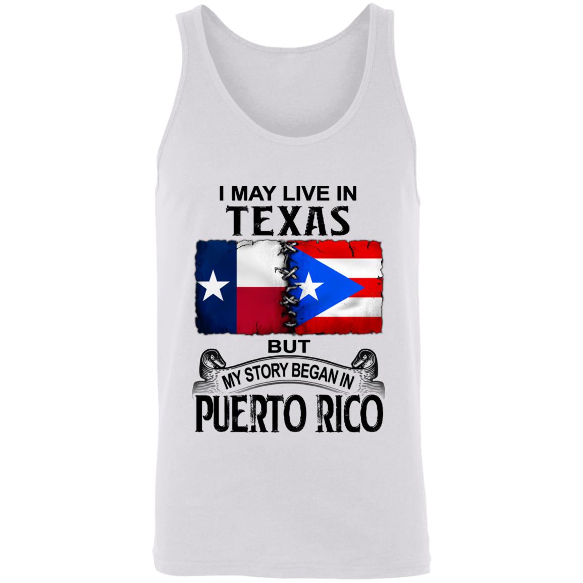 I Live In Texas But My Story Began In Puerto Rico T Shirt - T-shirt Teezalo