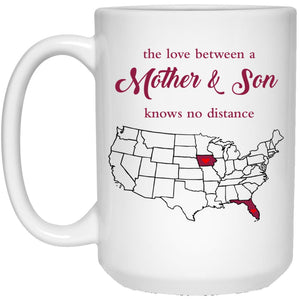 Iowa Florida The Love Between Mother And Son Mug - Mug Teezalo
